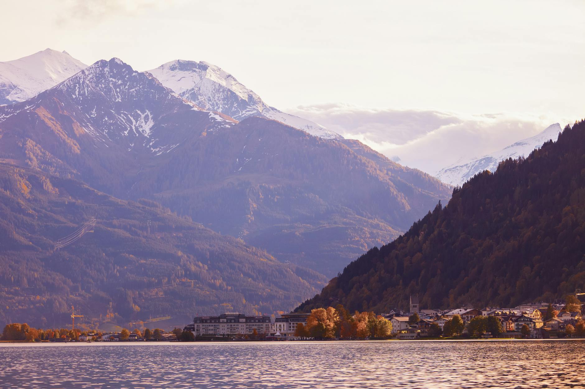 Wolfgangsee bei Sonnenuntergang